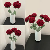 Handmade Crochet Rose Flower Perfect for Decorations, Valentines, Birthday. Eternal Rose Perfect for any occasion.